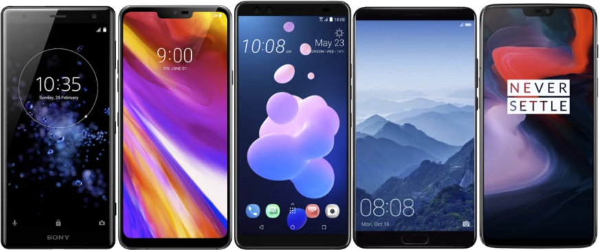 Smartphone Samsung, LG, Huawei, Nokia